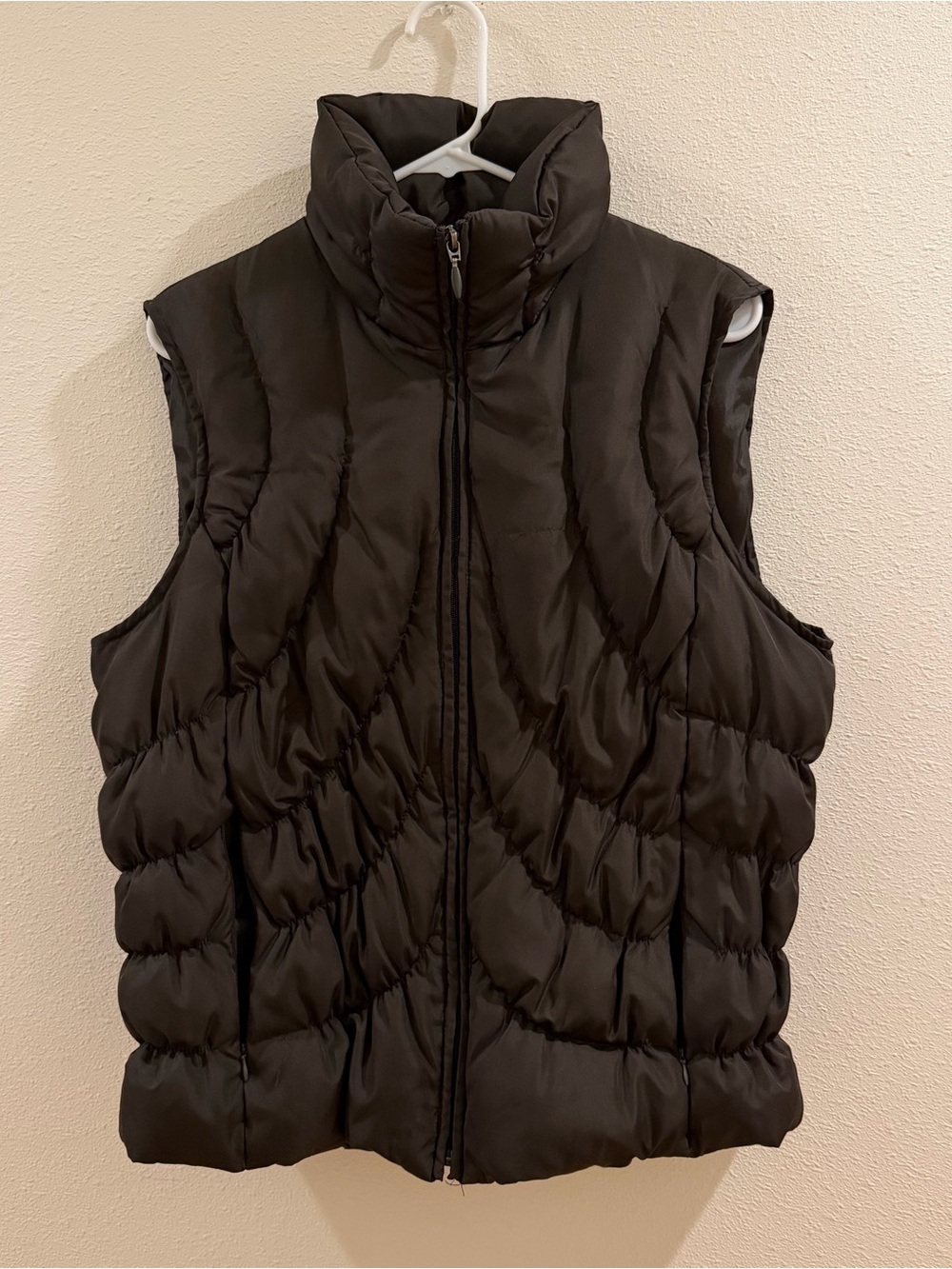 Nine West Women’s XL Black Down Puffer Vest Full Zip